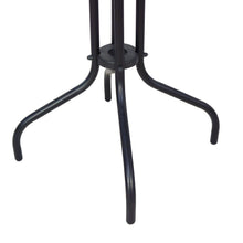 Load image into Gallery viewer, BTExpert Indoor Outdoor 23.75" Round Tempered Glass Metal Table + 3 Brown Restaurant Rattan Stack Chairs