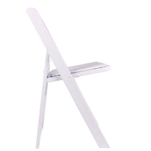 Load image into Gallery viewer, BTExpert Resin Folding Chair Vinyl Padded Seat Indoor Outdoor lightweight Set for Home Event Party Picnic Kitchen Dining Church School Weddings White One