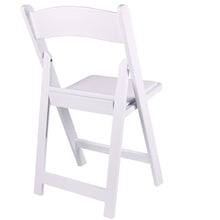 Load image into Gallery viewer, BTExpert Resin Folding Chair Vinyl Padded Seat Indoor Outdoor lightweight Set for Home Event Party Picnic Kitchen Dining Church School Weddings White One