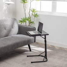 Load image into Gallery viewer, BTExpert TV Tray Table, Folding Table Trays 3 Adjustable Height & 3 Tilt Angle, Dinner Tray for Laptop Eating Reading on Bed Sofa & Couch