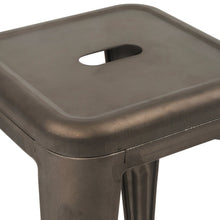 Load image into Gallery viewer, 24" Industrial Antique Rustic Distressed Metal Barstools 4pack