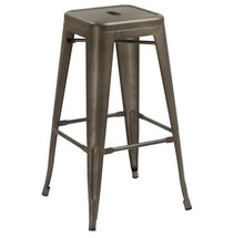 Load image into Gallery viewer, 30" inch Industrial Metal Antique Copper Distressed Counter Bar Stool -Two 2