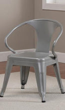 Load image into Gallery viewer, Rugged Steel Stacking Industrial Silver Kids Play Metal Chair Arms (set of 2)