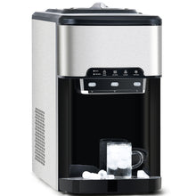 Load image into Gallery viewer, 3 in 1 Water Dispenser with Ice Maker Countertop, Portable Water Cooler, Quick 6 Mins Ice-making, Hot & Cold Water and Ice, Top Loading or Bottleless, Stainless Steel