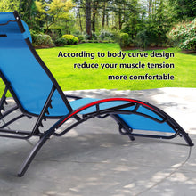 Load image into Gallery viewer, 2PCS Set Chaise Lounges Outdoor Lounge Chair Lounger Recliner Chair For Patio Lawn Beach Pool Side Sunbathing