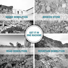 Load image into Gallery viewer, 1900 BPM Electric Demolition Jack Hammer 1-1/8 Inch SDS-Hex Heavy Duty Concrete Pavement Breaker Drills Kit