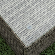 Load image into Gallery viewer, 4 Piece Patio Sectional Wicker Rattan Outdoor Furniture Sofa Set with Storage Box Grey