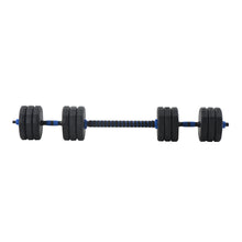 Load image into Gallery viewer, (Total 58lbs, 29lbs each) Adjustable Dumbbell Barbell Weight Pair TOTAL 58 LBS, Dumbells weights Set, Free Weights Dumbbells 2 in 1 sets with connector, Adjustable Weights Dumbbells Set for Home Gym