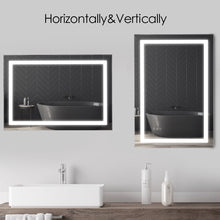 Load image into Gallery viewer, 24 x 32 Led Mirror 3 brightness x 3 colors Anti-fog bathroom,bedroom
