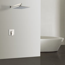 Load image into Gallery viewer, 10 Inch Rain Shower Head System Shower Combo Set Bathroom Wall Mount Mixer Shower Faucet Rough-In Valve and Shower Arm Included