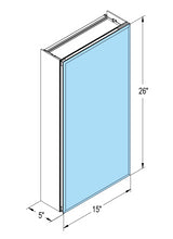 Load image into Gallery viewer, 15*26 Medicine cabinet Surface Mount or Recess aluminum