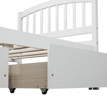 Load image into Gallery viewer, Twin Platform Storage Bed Wood Bed Frame with Two Drawers and Headboard, White (Previous SKU: SF000062KAA)