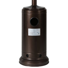 Load image into Gallery viewer, 46000BTU Propane Hammered Bronze powder coated Iron Mushroom Outdoor Patio Heater, with Two Smooth-rolling Wheels,,with Hose Set,with Black Cover