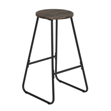 Load image into Gallery viewer, 27 Inch Counter Height Bar Stools Set of 2, Armless Counter Stools MDF Seat with Metal Legs for Dining Room Kithchen Bar