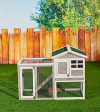 Load image into Gallery viewer, 48 in. Large Chicken Coop Wooden Rabbit Hutch Gray
