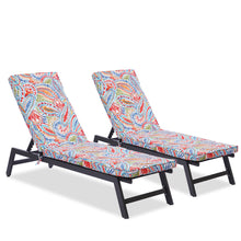 Load image into Gallery viewer, 2PCS Set Outdoor Lounge Chair Cushion Replacement Patio Funiture Seat Cushion Chaise Lounge Cushion