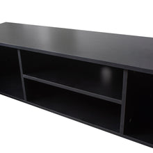 Load image into Gallery viewer, Black TV Stand for 70 Inch TV Stands, Media Console Entertainment Center Television Table, 2 Storage Cabinet with Open Shelves for Living Room Bedroom