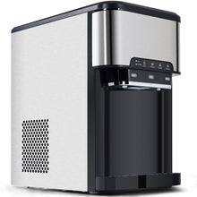 Load image into Gallery viewer, 3 in 1 Water Dispenser with Ice Maker Countertop, Portable Water Cooler, Quick 6 Mins Ice-making, Hot & Cold Water and Ice, Top Loading or Bottleless, Stainless Steel
