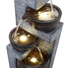 Load image into Gallery viewer, Cliffdell Resin outdoor Fountain With Ligh