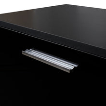 Load image into Gallery viewer, Black TV Stand for 70 Inch TV Stands, Media Console Entertainment Center Television Table, 2 Storage Cabinet with Open Shelves for Living Room Bedroom