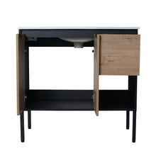 Load image into Gallery viewer, 36 Inch Bathroom Vanity with Ceramic Sink,36x18