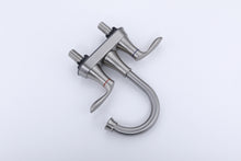 Load image into Gallery viewer, 2-Handle 4-Inch Brushed Nickel Bathroom Faucet, Bathroom Vanity Sink Faucets with Pop-up Drain and Supply Hoses