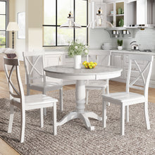 Load image into Gallery viewer, Orisfur. 5 Pieces Dining Table and Chairs Set for 4 Persons, Kitchen Room Solid Wood Table with 4 Chairs