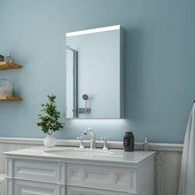 Load image into Gallery viewer, 20\'\'x 30\'\'LED Lighted Bathroom Medicine Cabinet with Mirror, Surface Lighted Medicine Cabinet,Dimmable,Adjustable Shelves,Intelligent Switch Medicine Cabinet, Aluminum Frame,Left opening door