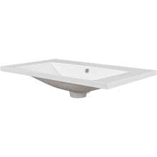 Load image into Gallery viewer, 30" Single Bathroom Vanity Top with White Basin, 3-Faucet Holes, Ceramic