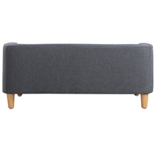 Load image into Gallery viewer, 37" GRAY Pet Sofa, Dog Sofa, Cat sofa, Cat Bed, Pet Bed, Dog Bed, Cat Bed, rectangle sofa with movable cushion, with wood style foot
