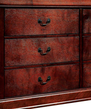 Load image into Gallery viewer, 1pc Nightstand Cherry Finish Louis Philippe Solid wood English Dovetail Construction Antique Nickle Hanging Pulls