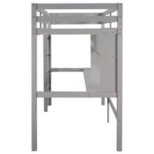 Load image into Gallery viewer, Twin Size Loft Bed with Convenient Desk, Shelves, and Ladder, White(Similar SKU:SM001302AAE)