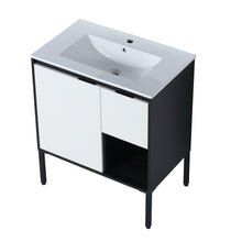 Load image into Gallery viewer, 30 Inch Bathroom Vanity with Ceramic Sink,30x18