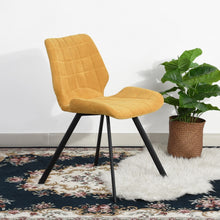 Load image into Gallery viewer, Fabric Dining Chairs, Yellow (Set of 2)