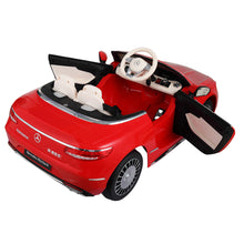 Load image into Gallery viewer, 12V Kid Ride on Car with Parental Remote Control, Licensed Maybach S650 Electric Vehicle with MP3, Bluetooth, Music, LED Lights, for Children 3-8, Red