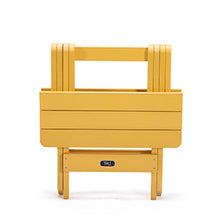 Load image into Gallery viewer, TALE Adirondack Portable Folding Side Table Square All-Weather and Fade-Resistant Plastic Wood Table Perfect for Outdoor Garden, Beach, Camping, Picnics Yellow