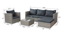 Load image into Gallery viewer, 4pcs patio sets