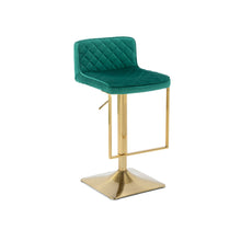 Load image into Gallery viewer, SUPERJARE Bar Stools - Swivel Barstool Chairs with Back, Modern Pub Kitchen Counter Height,velvet