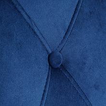 Load image into Gallery viewer, Modern luxury home furniture dinning room chairs chrome legs Blue velvet fabric dining chairs(Set of 2)