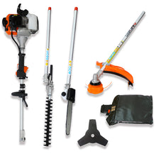 Load image into Gallery viewer, 4 in 1 Multi-Functional Trimming Tool, 52CC 2-Cycle Garden Tool System with Gas Pole Saw, Hedge Trimmer, Grass Trimmer, and Brush Cutter