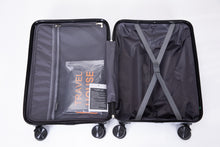 Load image into Gallery viewer, Hardshell Suitcase Spinner Wheels PP Luggage Sets Lightweight Suitcase with TSA Lock(lony 28”),3-Piece Set (20/24/28) ,Midnight Black