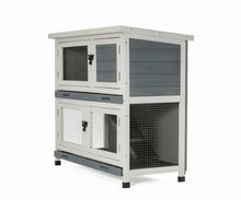 Load image into Gallery viewer, Two-layer indoors and outdoors wooden rabbit hutchesWooden Pet House Rabbit Bunny Wood Hutch House Dog House Chicken Coops Chicken Cages Rabbit Cage