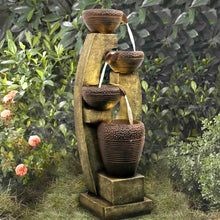 Load image into Gallery viewer, 40 inch Outdoor Water Fountain Outdoor Garden Fountain with Contemporary Design