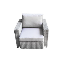 Load image into Gallery viewer, 5 Piece Rattan Sectional Seating Group with Cushions (Color:LIGHT GREY)