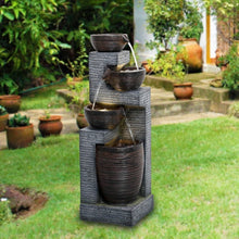 Load image into Gallery viewer, Cliffdell Resin outdoor Fountain With Ligh