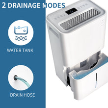 Load image into Gallery viewer, 4,500 Sq. Ft. Dehumidifier with 4L Water Tank, Auto or Manual Drain, Auto Shutoff Portable 50 Pint Dehumidifier for Large to Extra Large Rooms and Basements
