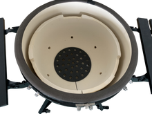 Load image into Gallery viewer, TOOPO 24inch Barbecue Charcoal Grill, Ceramic Kamado Grill with Side Table, Suitable for Camping and Picnic,Black