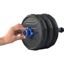 Load image into Gallery viewer, (Total 58lbs, 29lbs each) Adjustable Dumbbell Barbell Weight Pair TOTAL 58 LBS, Dumbells weights Set, Free Weights Dumbbells 2 in 1 sets with connector, Adjustable Weights Dumbbells Set for Home Gym