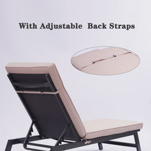 Load image into Gallery viewer, 2PCS Set Outdoor Lounge Chair Cushion Replacement Patio Funiture Seat Cushion Chaise Lounge Cushion
