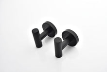 Load image into Gallery viewer, Bathroom Towel Hook Robe Hook Shower Kitchen Wall Hanging Hooks No Drill Wall Mount SUS 304 Stainless Steel Matt Black 6 Pack